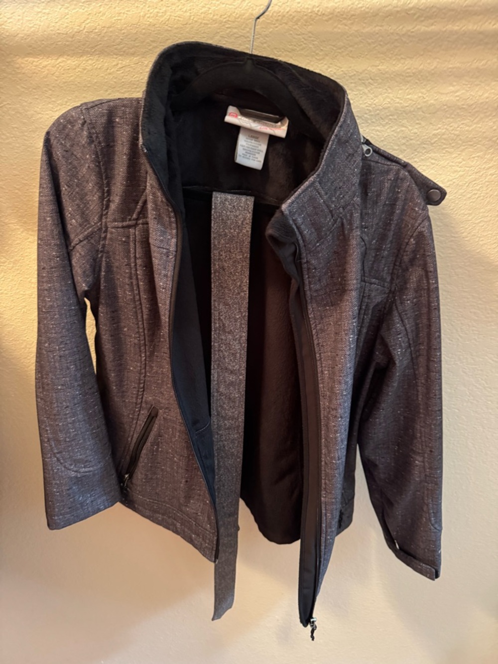 Free Country Women's Charcoal Zip-Front Jean Jacket